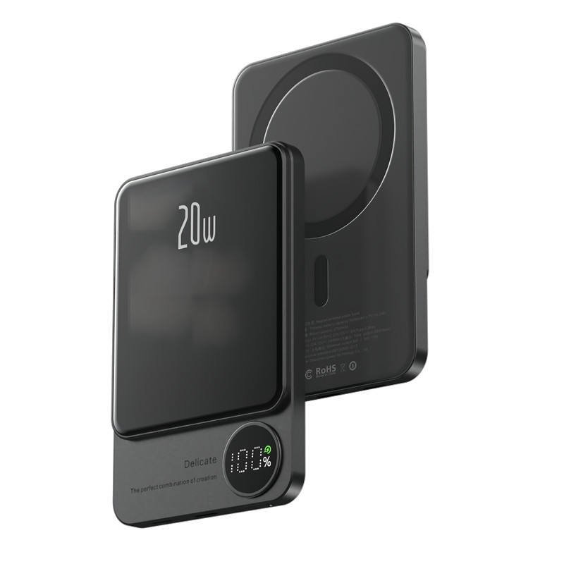 PowerBank Q9 5000 mAh 20W MagSafe szary