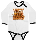 Body dla niemowląt - Body dziecięce Kapibara Jesieniara Na Dzień Jesieni 62/68 - miniaturka - grafika 1