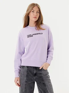 Karl Lagerfeld Jeans Bluza A1W20005 Fioletowy Regular Fit - Bluzy damskie - miniaturka - grafika 1