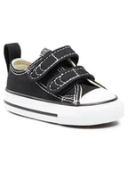Buty dla dziewczynek - Converse Trampki Ct 2V Ox 7V603C Czarny - miniaturka - grafika 1