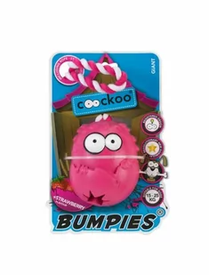 COOCKOO Coockoo Bumpies gryzak na przysmaki zapachowy z liną truskawka >27kg [rozmiar XL] 13 x 10 x 8,8cm PCOO028 - Zabawki dla psów - miniaturka - grafika 1