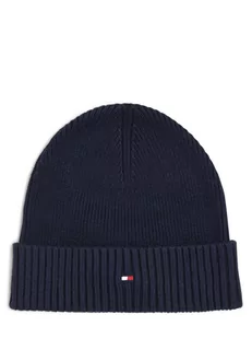 Tommy Hilfiger - Czapka męska z dodatkiem kaszmiru, niebieski - Czapki męskie - miniaturka - grafika 1