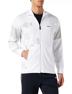 BOSS Bluza męska Skover, Biały 100, S - Bluzy męskie - miniaturka - grafika 1