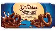 Cukierki - Delisana Pierniki precle w czekoladzie mlecznej 400g - miniaturka - grafika 1