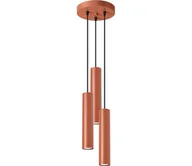 Lampy sufitowe - Sollux SL.1492 - Żyrandol na lince LAGOS 3xGU10/10W/230V czerwony - miniaturka - grafika 1
