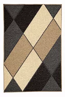 Dywaniki łazienkowe - Kleine Wolke Ayana Dywan kąpielowy czarny 55x 65 cm - miniaturka - grafika 1