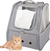 Transportery dla kotów - Przyjaciele Transporter torba plecak dla kota psa królika okienko na plecy wentylowany Transporter torba plecak dla kota psa królika okienko na plecy wentylowany - miniaturka - grafika 1