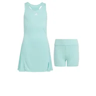 Sukienki - adidas Girls Club Tennis Dress Sukienka, Semi Flash Aqua, 11-12 Years Girls', Semi Flash Aqua, 11-12 años - miniaturka - grafika 1
