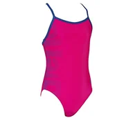 Stroje kąpielowe dla dziewczynek - Arena Logo Dziewczęcy Strój Kąpielowy Jednoczęściowy, Różowy, 20 - miniaturka - grafika 1