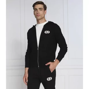 Emporio Armani Wełniana bluza | Slim Fit - Bluzy męskie - miniaturka - grafika 1