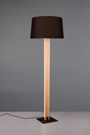 Lampy stojące - Rahul lampa podłogowa 1xE27+1xLED/10W czarna/jasne drewno 447610232 - miniaturka - grafika 1