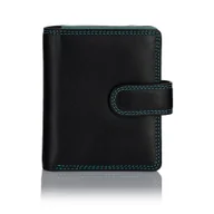 Portfele - Kolorowy portfelik damski Visconti RB-40 RFID - czarny - miniaturka - grafika 1