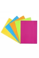 Teczki i skoroszyty - Teczka z gumką A4 Fluo MIX - miniaturka - grafika 1
