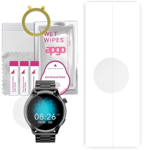 1x folia hydrożelowa ochronna do Noise NoiseFit Mettle - apgo Smartwatch Hydrogel Protection Ochrona na ekran smartwatcha