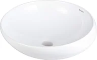 Umywalki - Deante Umywalka ceramiczna nablatowa asymetryczna Alpinia biały CGA_6U42 - miniaturka - grafika 1