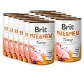 Mokra karma dla psów - BRIT PATE & MEAT TURKEY 12x400g - miniaturka - grafika 1