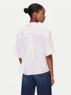 Koszule damskie - Tommy Hilfiger Koszula WW0WW44720 Różowy Relaxed Fit - miniaturka - grafika 1