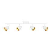 Lampy sufitowe - Tino lampa sufitowa (spot) 4xGU10 biała/złota SPL-36748-4-WH-GD - miniaturka - grafika 1