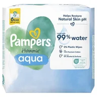 Chusteczki nawilżane - Chusteczki nawilżane PAMPERS Harmonie Aqua (288 szt.) - miniaturka - grafika 1