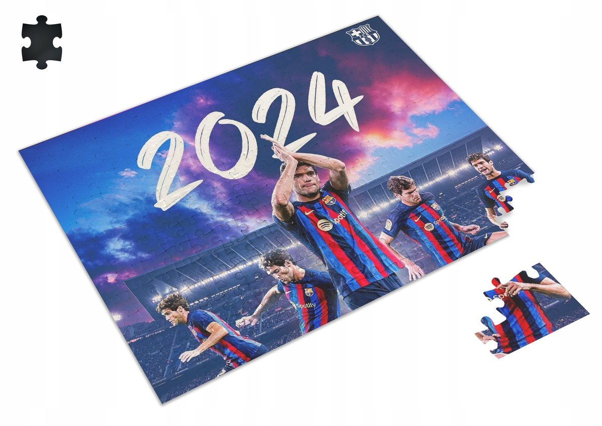 Puzzle Lamine Yamal Lewandowski BARCELONA A3 252 el z Nadrukiem + IMIĘ 22