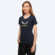 Koszulki sportowe damskie - Koszulka Salewa Solidlogo CO W S/S Tee 24555-3991 - miniaturka - grafika 1