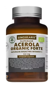 SINGULARIS Singularis Acerola Organic Forte x 60 kaps - Przeziębienie i grypa - miniaturka - grafika 1