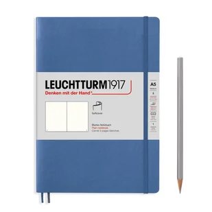 Notatnik Leuchtturm1917 Medium A5, miękka oprawa, gładki, denim - Notesy i bloczki - miniaturka - grafika 1