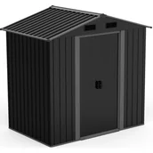 Altany ogrodowe - DOMEK OGRODOWY NARZĘDZIOWY METALOWY 125X195X207CM - miniaturka - grafika 1