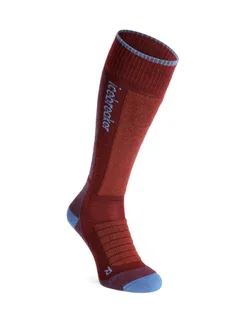 Skarpety narciarskie damskie Icebreaker Merino Ski+ Medium OTC - port/baja/cedar wood - Skarpety termoaktywne - miniaturka - grafika 1