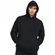 Bluzy sportowe męskie - Meska bluza treningowa nierozpinana z kapturem Under Armour UA Journey Rib Hoodie - czarna - UNDER ARMOUR - miniaturka - grafika 1