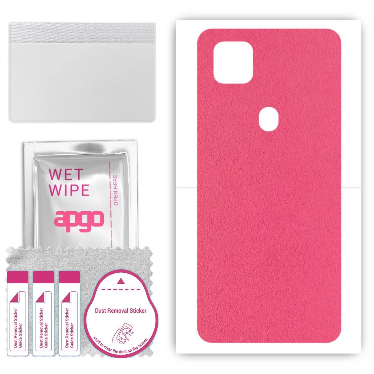 Folia naklejka skórka strukturalna na TYŁ Zamsz do ZTE Blade V2020 Vita - Zamsz Różowy - apgo SKINS