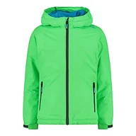 Kurtki i płaszcze dla dziewczynek - CMP - Kid G Jacket Fix Hood, Girl, Mela Fluo, 110 - miniaturka - grafika 1