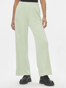 ONLY Spodnie dzianinowe Rebel 15311822 Zielony Straight Fit - Spodnie sportowe damskie - miniaturka - grafika 1