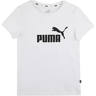 Koszulki dla dziewczynek - Puma Koszulka dziewczęca Ess logo G Czarny 116 587029 - grafika 1