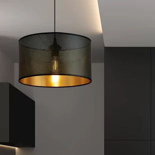 Emibig ASTON 1 BLACK/GOLD 1148/1 lampa wisząca regulowana abażur dużo światła 1148/1 - Lampy sufitowe - miniaturka - grafika 4