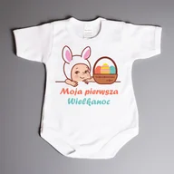Body dla niemowląt - Moja pierwsza Wielkanoc - zajączek - body wielkanocne - miniaturka - grafika 1