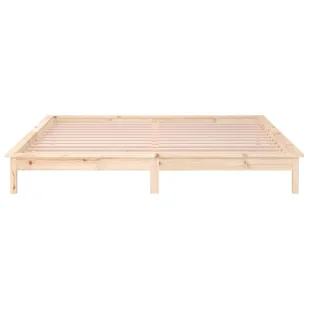 Lumarko Rama łóżka z LED, 135x190 cm, podwójna, lite drewno - Łóżka - miniaturka - grafika 8