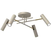 Lampy sufitowe - Nowoczesna, beżowo-złota lampa sufitowa do salonu LX 278 z serii AXION - miniaturka - grafika 1