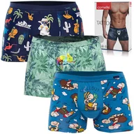 Majtki męskie - Cornette Bokserki Męskie 280 Zwierzęta Bawełniane 3pak Rozmiar L - miniaturka - grafika 1