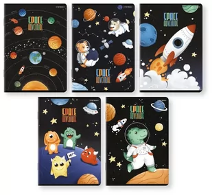 Zeszyt Top 2000 Space Adventure A5 16 kartek w linię podwójną kolorową - Zeszyty szkolne - miniaturka - grafika 1
