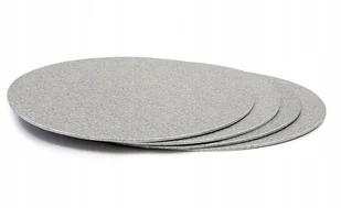 Podkład pod tort 28 cm srebrny okrągły podkładka pod tort ciasto urodziny - Dodatki do ciast w proszku - miniaturka - grafika 1