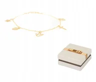 Bransoletki - Złoto 585 Złota Bransoletka z Zawieszkami 14 karatów BZ178 - miniaturka - grafika 1