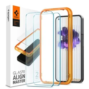 SZKŁO HARTOWANE SPIGEN ALM GLAS.TR SLIM 2-PACK NOTHING PHONE 1 CLEAR - Szkła hartowane na telefon - miniaturka - grafika 1