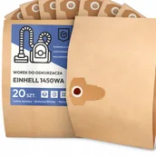 Worki do odkurzaczy - 20x Worek do Odkurzacza Einhell 1450WA Papierowy 2-Warstwy Torba Worki 2A - miniaturka - grafika 1