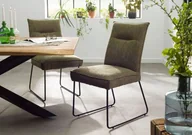 Krzesła - SEATTLE Krzesło Tapicerowane #112 Zielone 51x61x92 cm - miniaturka - grafika 1