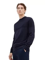 Swetry męskie - TOM TAILOR sweter męski, 10668 - Sky Captain Blue, XL - miniaturka - grafika 1