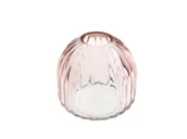 Wesele i ślub - Szklany wazonik okrągły różowy - 1 szt. - miniaturka - grafika 1