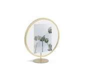 Ramki na zdjęcia - Umbra Stojąca ramka na zdjęcie 13x18cm okrągła MOSIĄDZ - miniaturka - grafika 1