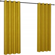 Zasłony - Zasłona welurowa 140x270 na przelotkach zasłony gładkie do salonu rozmiary - miniaturka - grafika 1