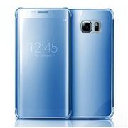 Etui i futerały do telefonów - Etui, Samsung Galaxy S6 Edge Flip Clear View z klapką, niebieski - miniaturka - grafika 1